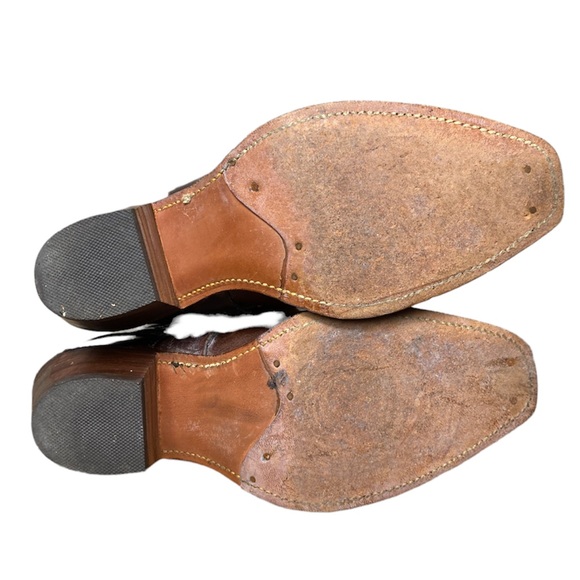 Vintage Frye Harness 12R Western Tall Boots size 9.5 - Picture 11 of 14